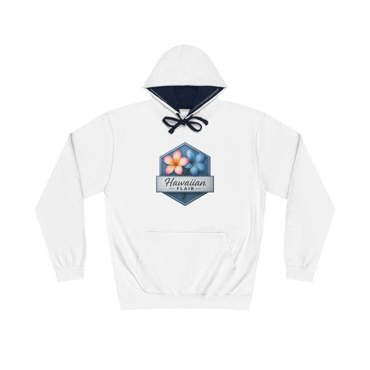 Hawaiian Flair Unisex Varsity Hoodie, Casual Wear, Beach Vibes, Spring Fashion, Travel Essentials, Perfect Gift - Hawaiian Flair