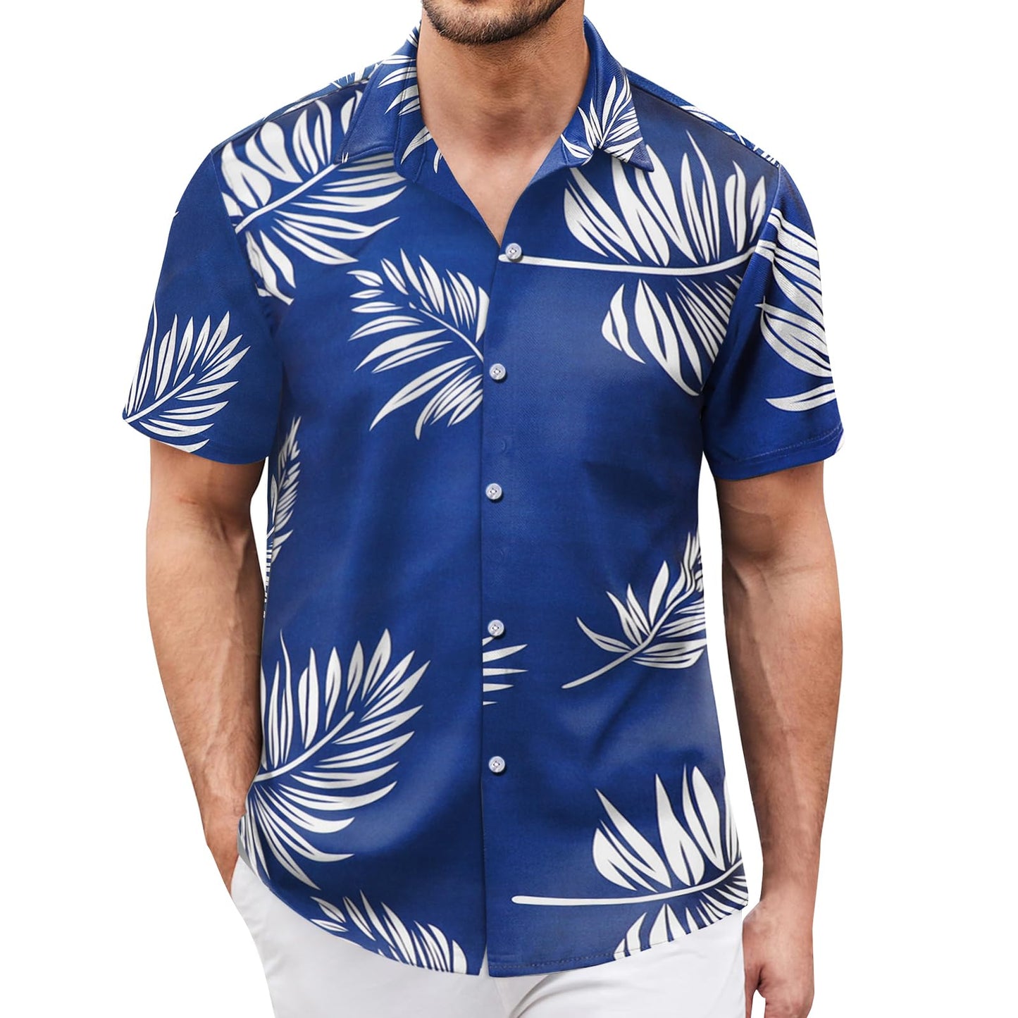 Hawaiian Shirt for Men Sleeves Printed Casual Button Down Summer Beach Dress Shirts - Hawaiian Flair