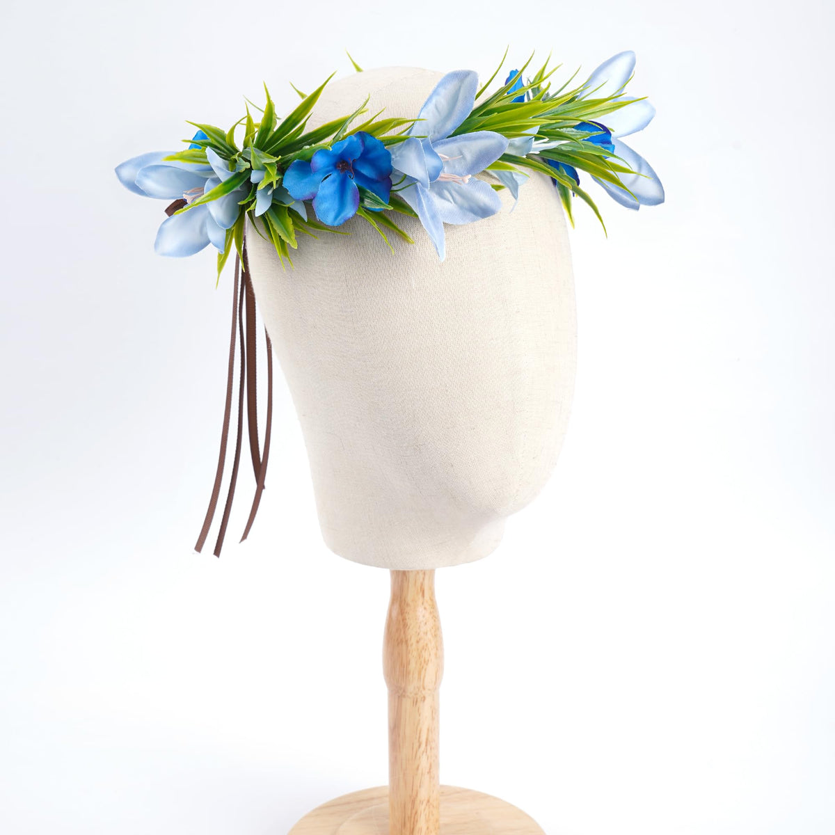 Hawaiian Leis Flower Crown, Artificial Hawaii Floral Headpiece