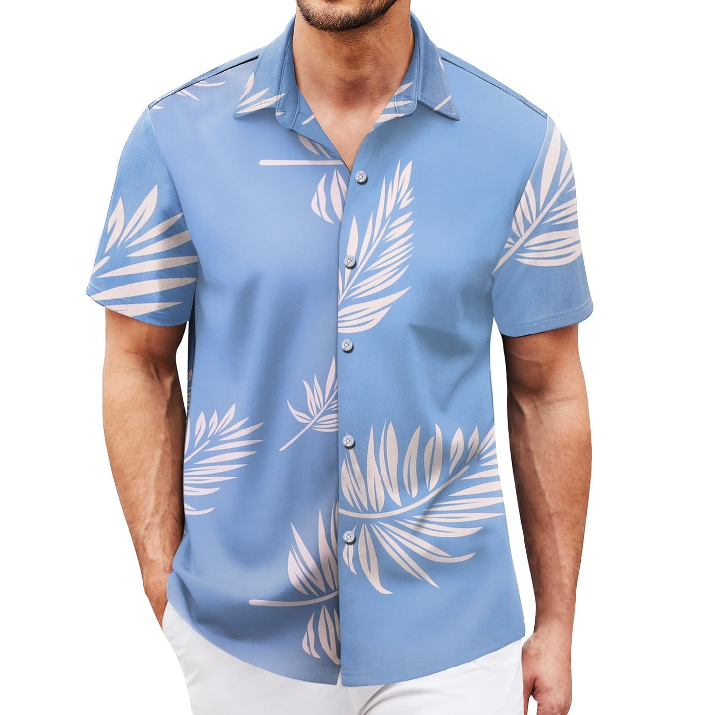 Hawaiian Shirt for Men Sleeves Printed Casual Button Down Summer Beach Dress Shirts - Hawaiian Flair
