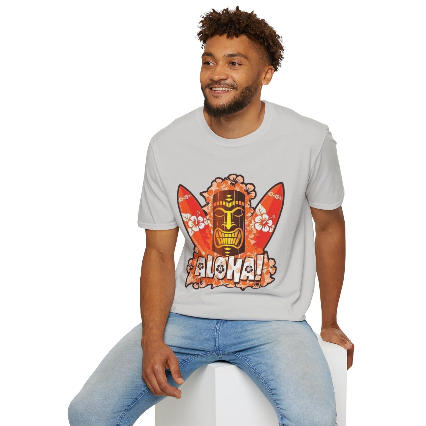 Aloha Tropical T-Shirt – Unisex Softstyle Tee for Summer Celebrations - Hawaiian Flair