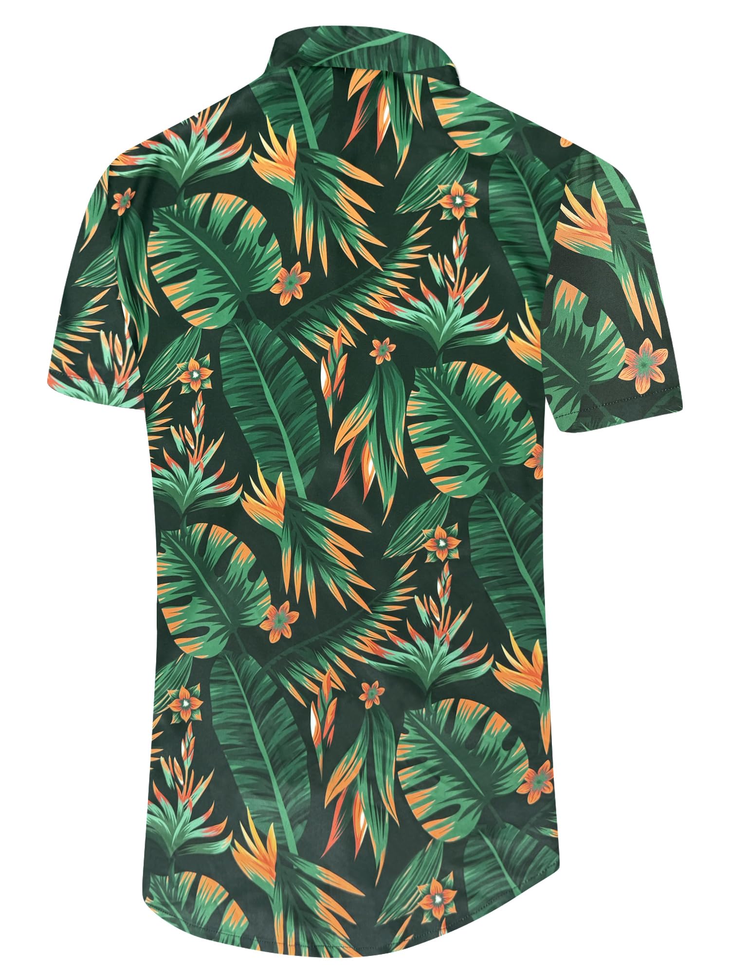 Comdecevis Men's Hawaiian Floral Shirts Short Sleeve Button Down Tropical Summer Beach Shirts - Hawaiian Flair