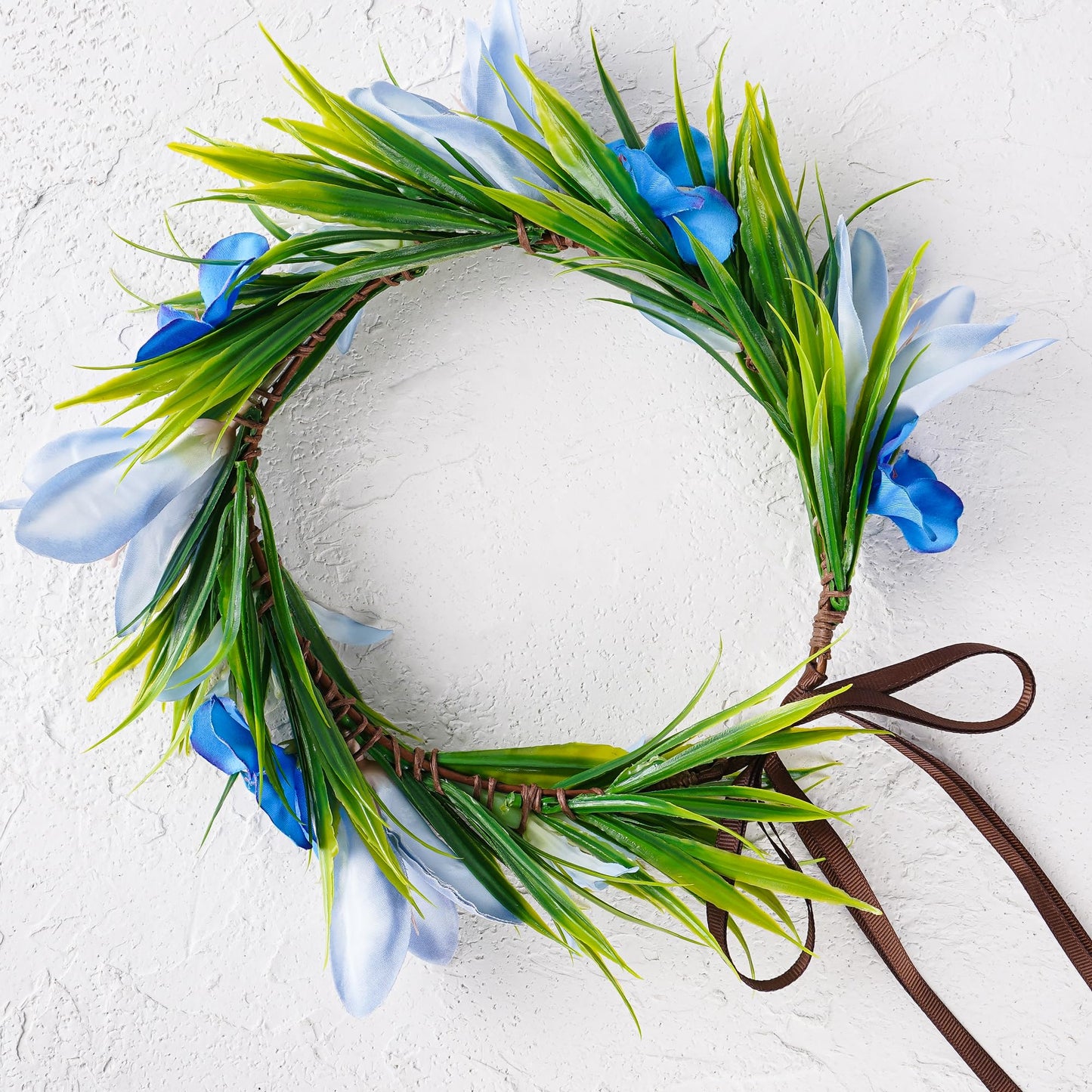 Hawaiian Leis Flower Crown, Artificial Hawaii Floral Headpiece