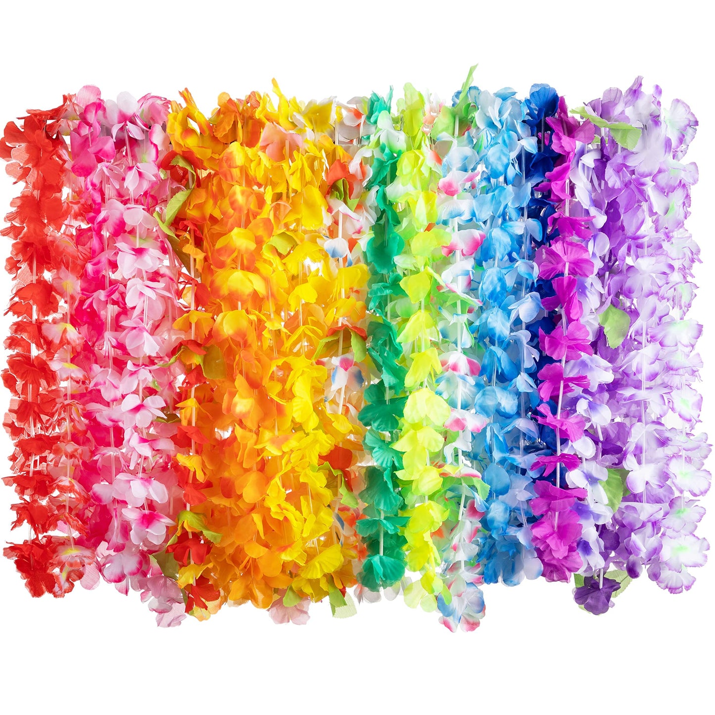 Joyin Toy 36 Counts Hawaiian Leis Bulk, Tropical Flower Lei Hawaiian Lei Beach Hawaii Luau Party Favors Decoration Birthday Party Supplies(3 Dozen) - Hawaiian Flair