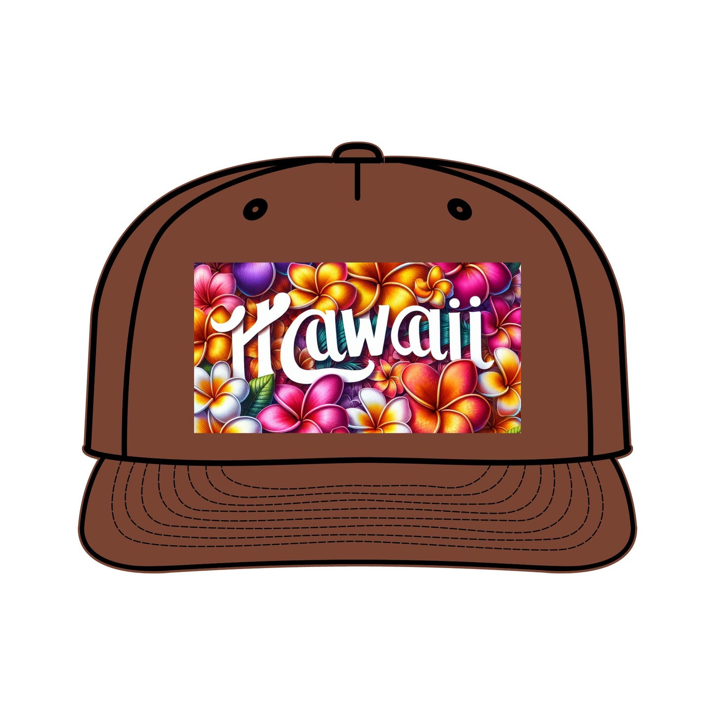 Hawaii Floral Surf Cap - Bright Tropical Style for Beach Days - Hawaiian Flair