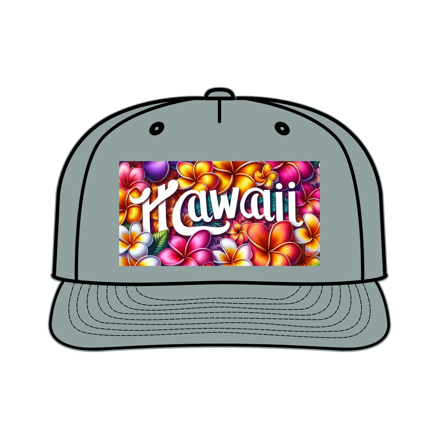 Hawaii Floral Surf Cap - Bright Tropical Style for Beach Days - Hawaiian Flair