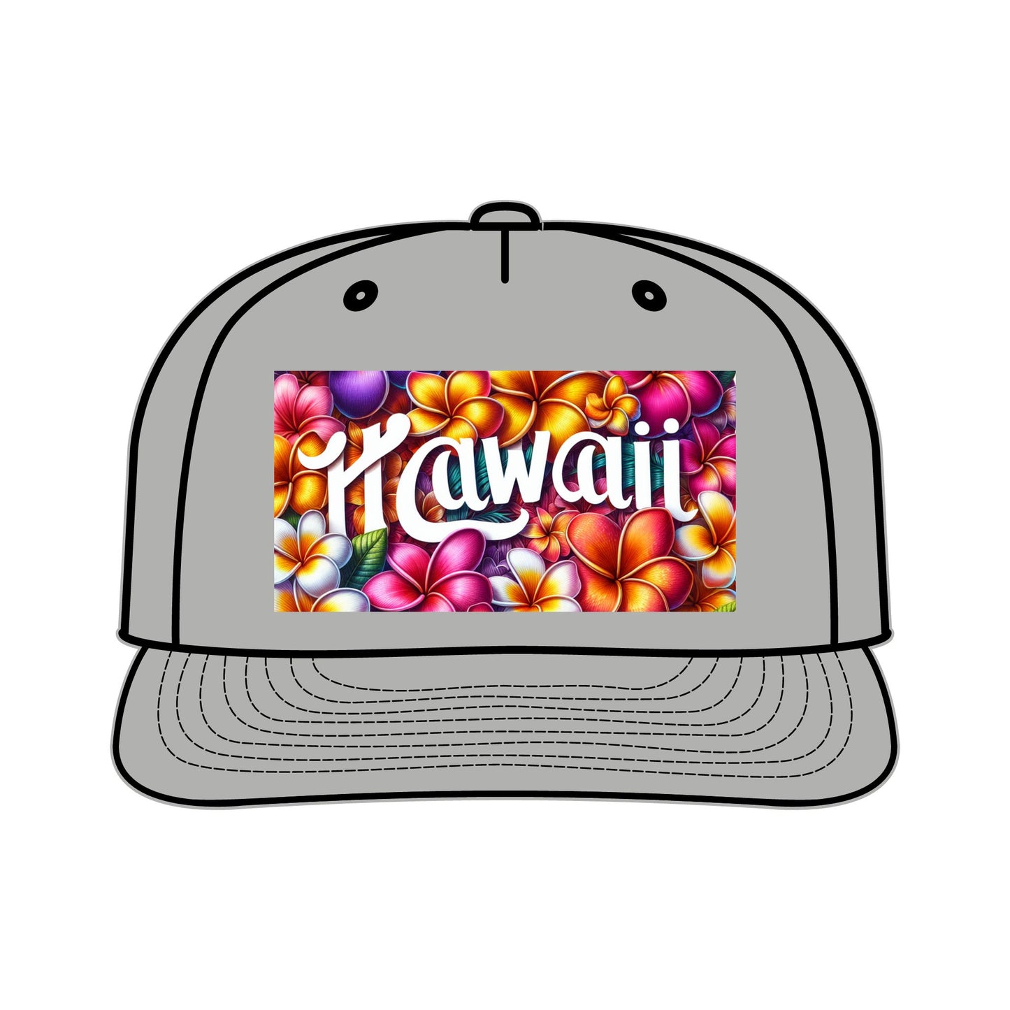 Hawaii Floral Surf Cap - Bright Tropical Style for Beach Days - Hawaiian Flair