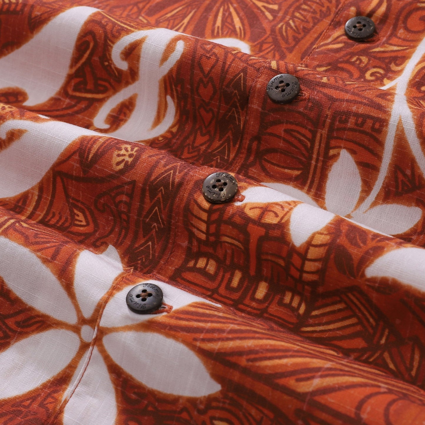 Red Hawaiian Shirt For Men Tiki Hawaii Shirt Camp Collar 100% Cotton Shirt - Hawaiian Flair