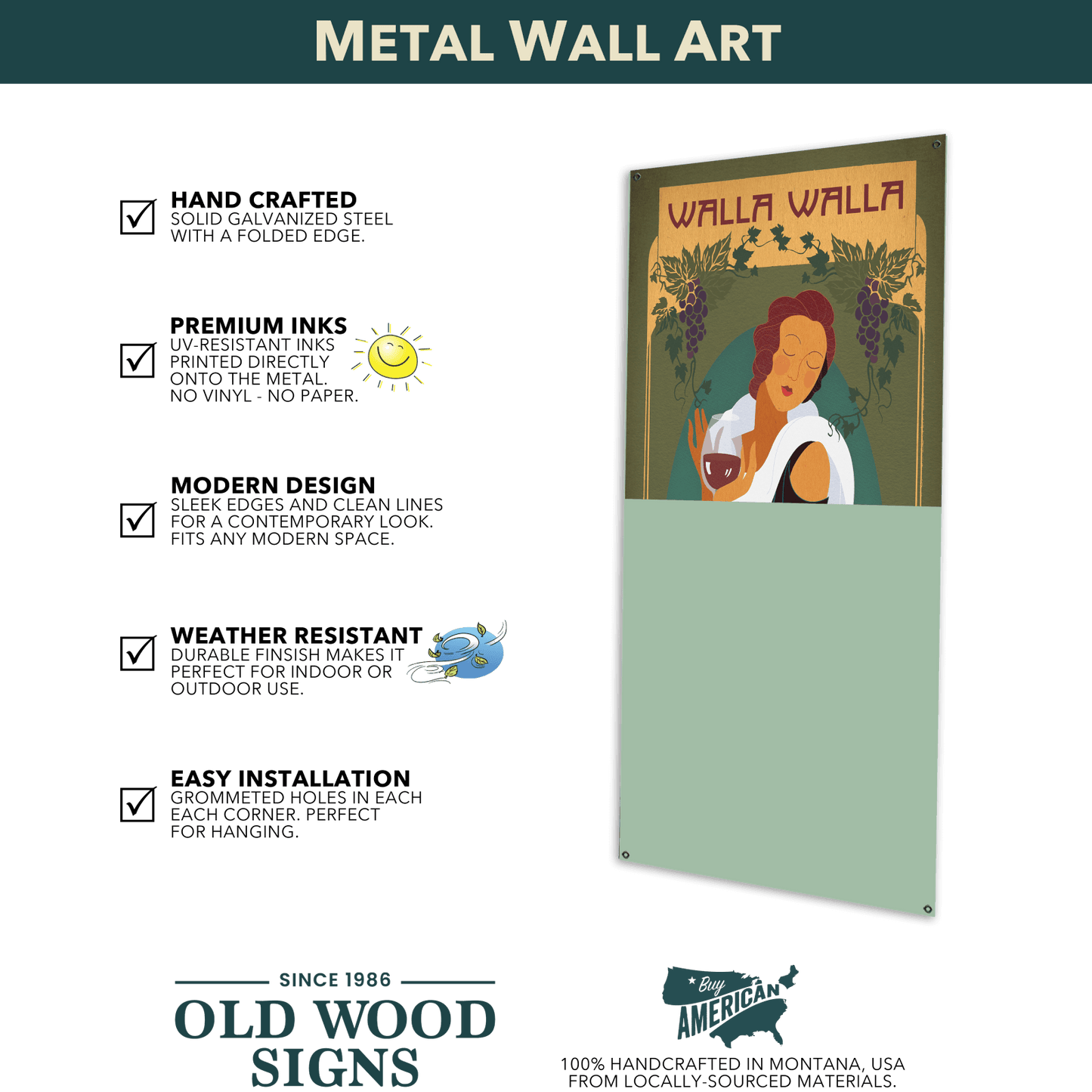 Kauai Palm - Wood & Metal Wall Art