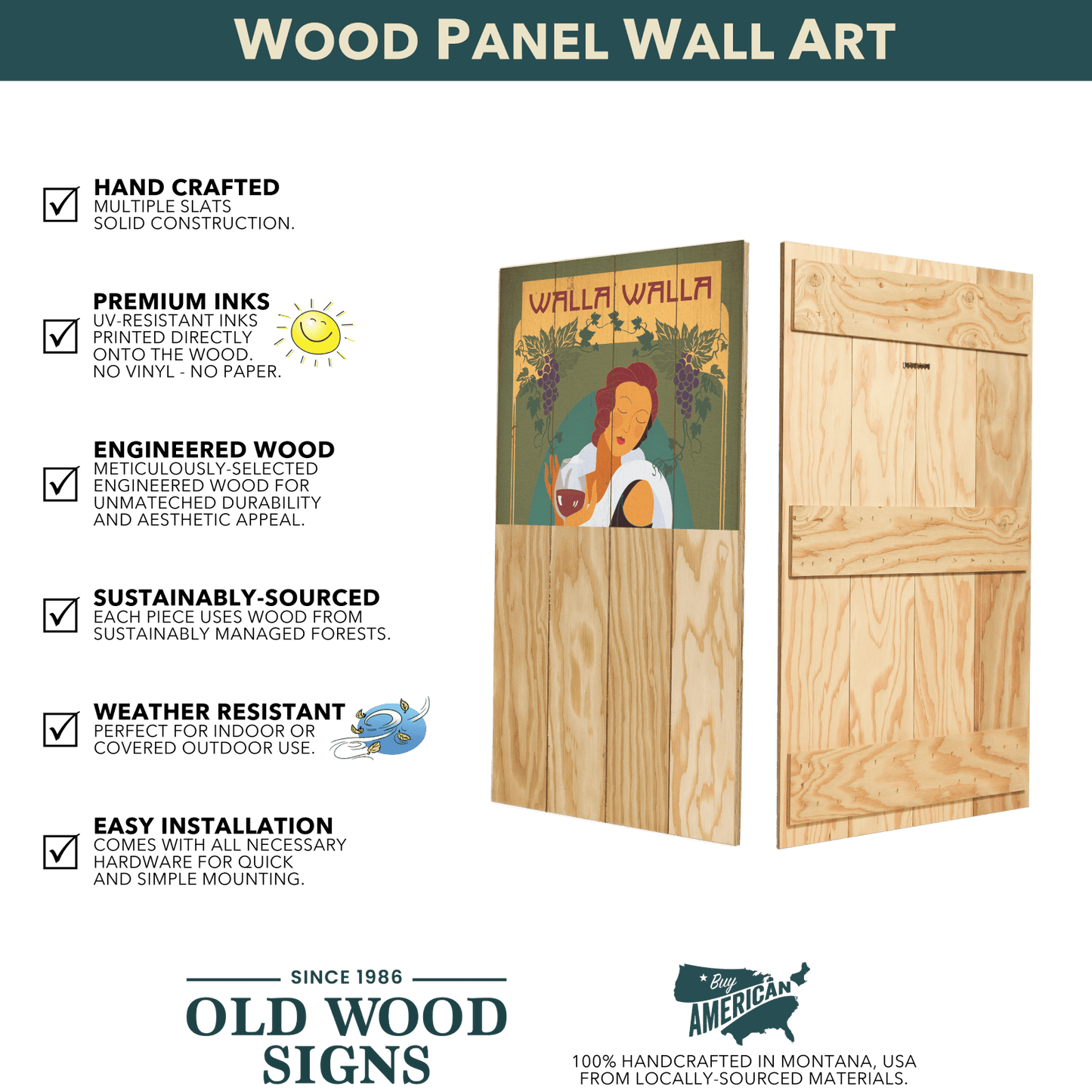 Kauai Palm - Wood & Metal Wall Art