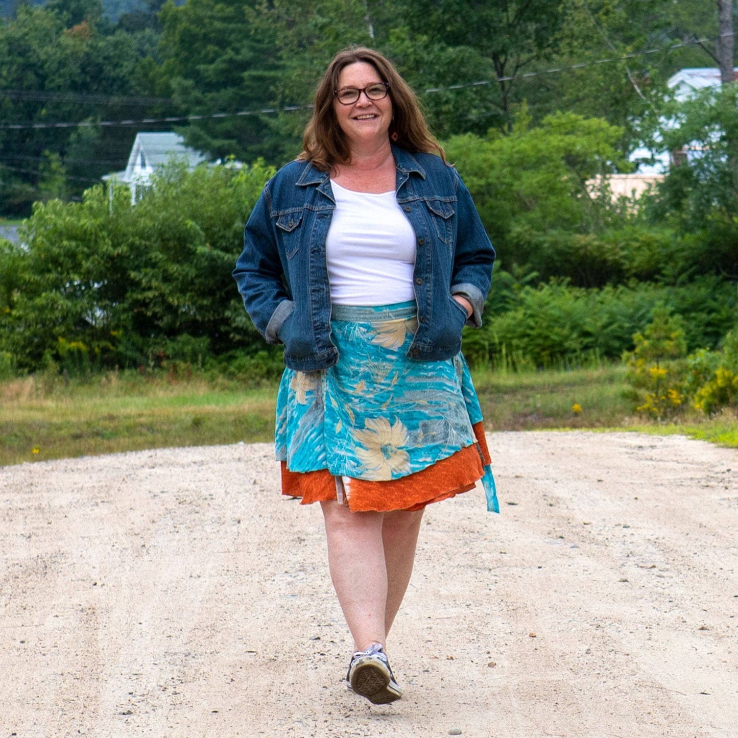 The Original Sari Wrap Skirt - Hawaiian Flair