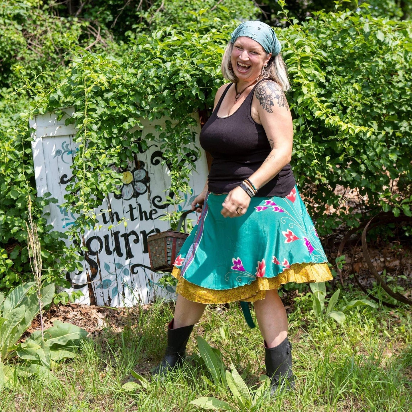 The Original Sari Wrap Skirt - Hawaiian Flair