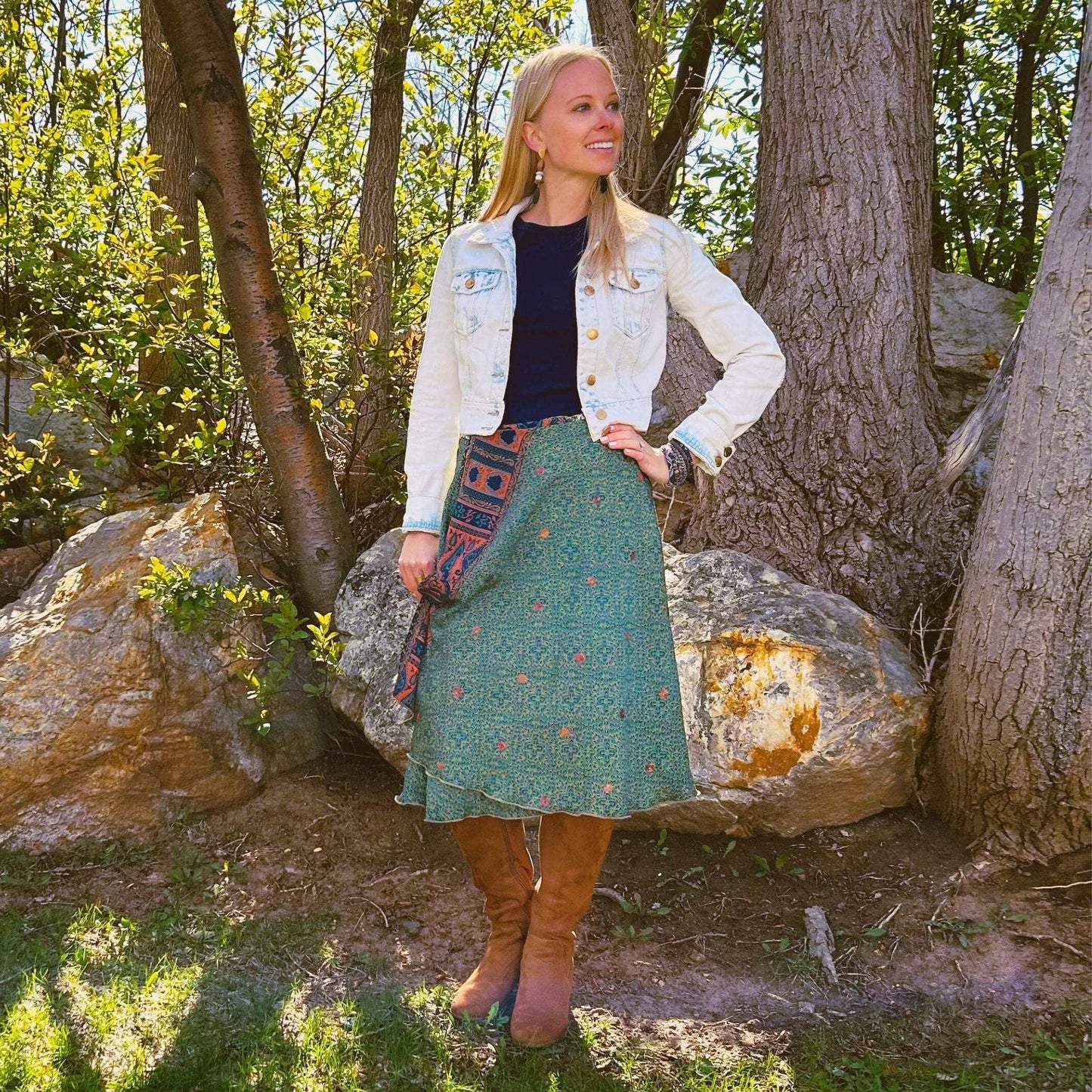 The Original Sari Wrap Skirt - Hawaiian Flair
