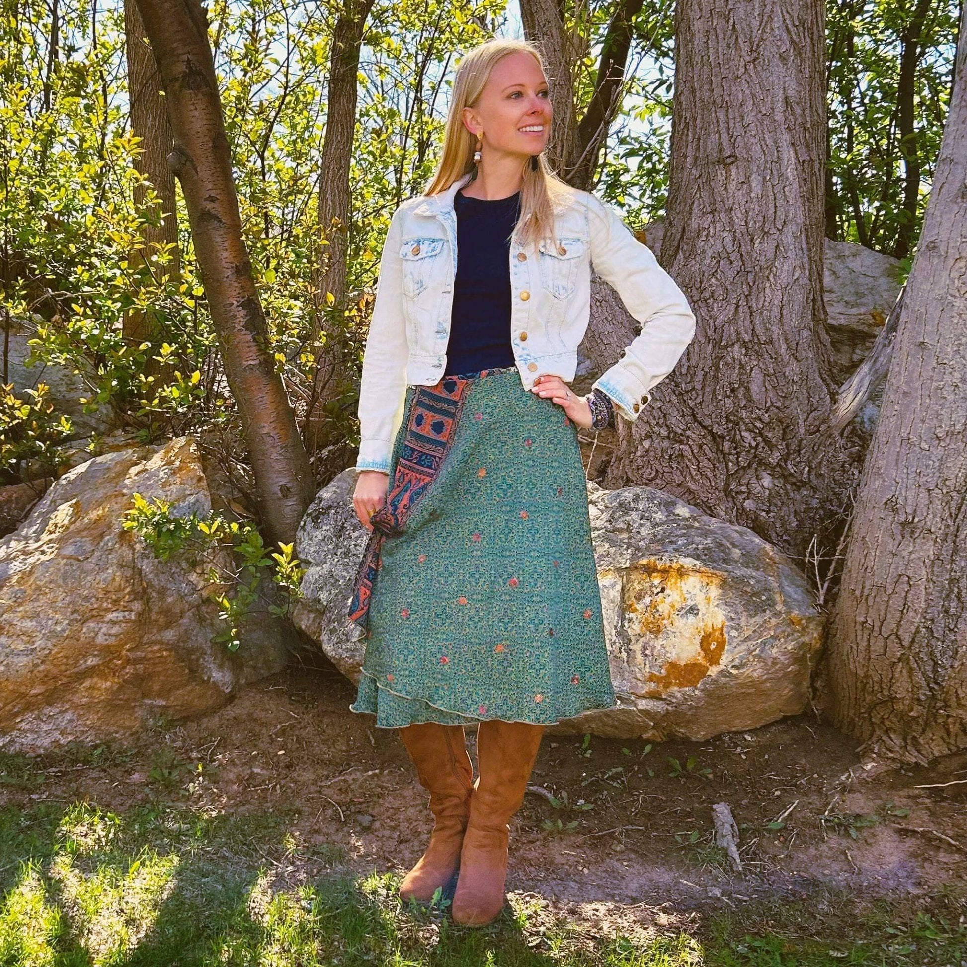 The Original Sari Wrap Skirt - Hawaiian Flair