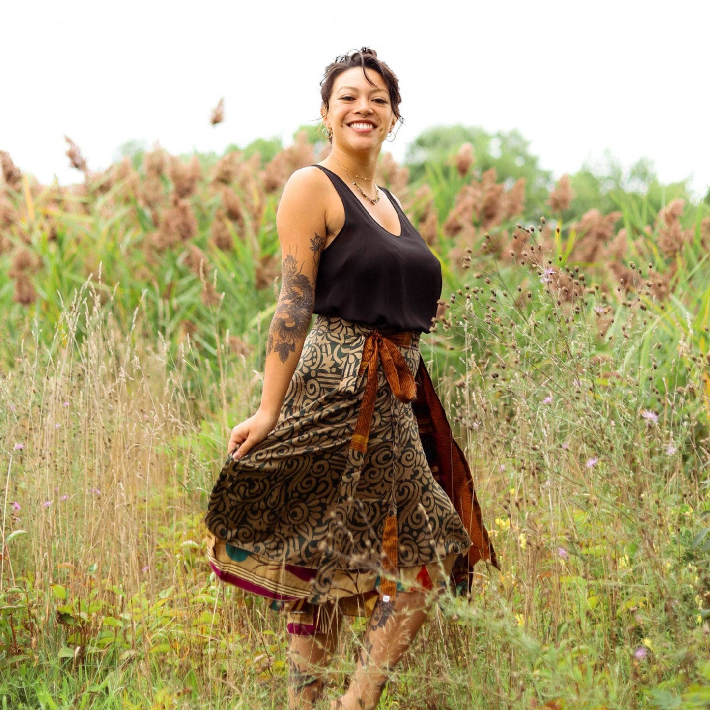 The Original Sari Wrap Skirt - Hawaiian Flair