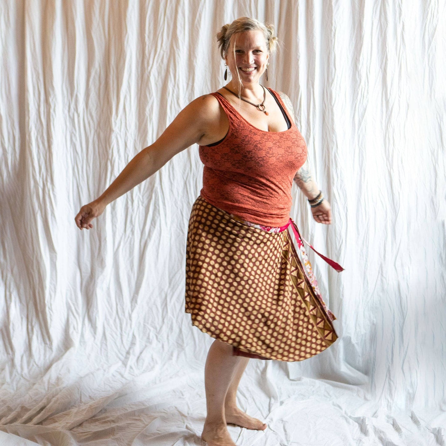 The Original Sari Wrap Skirt - Hawaiian Flair