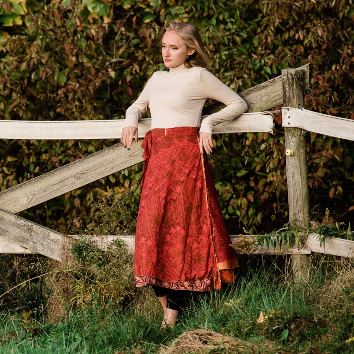 The Original Sari Wrap Skirt - Hawaiian Flair