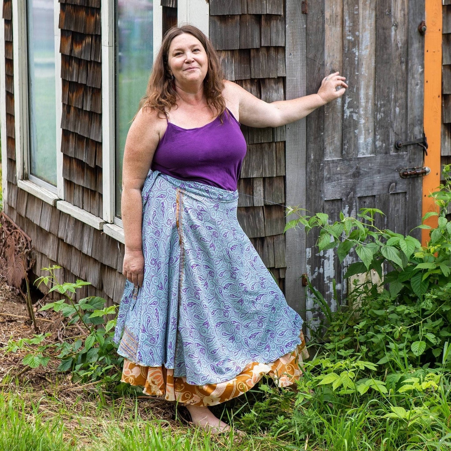 The Original Sari Wrap Skirt - Hawaiian Flair