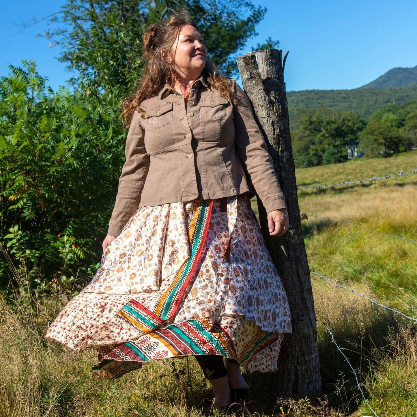 The Original Sari Wrap Skirt - Hawaiian Flair