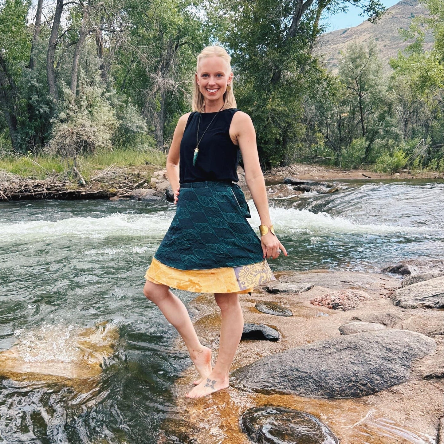 The Original Sari Wrap Skirt - Hawaiian Flair