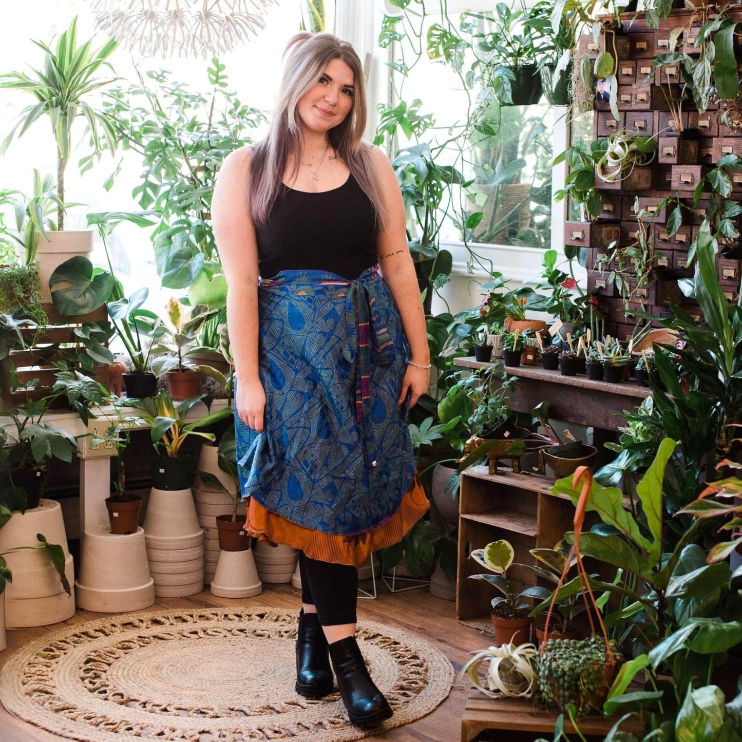 The Original Sari Wrap Skirt - Hawaiian Flair