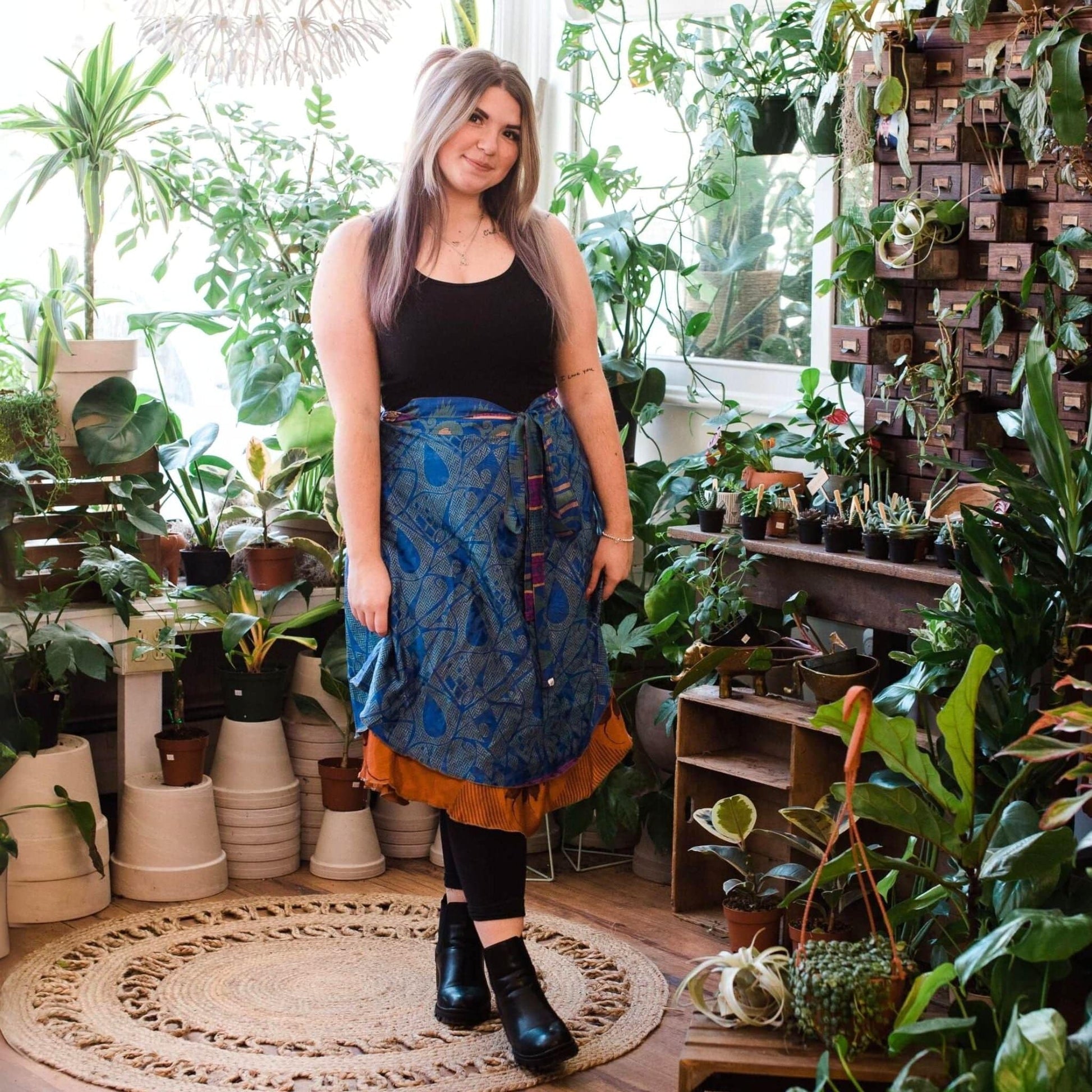 The Original Sari Wrap Skirt - Hawaiian Flair