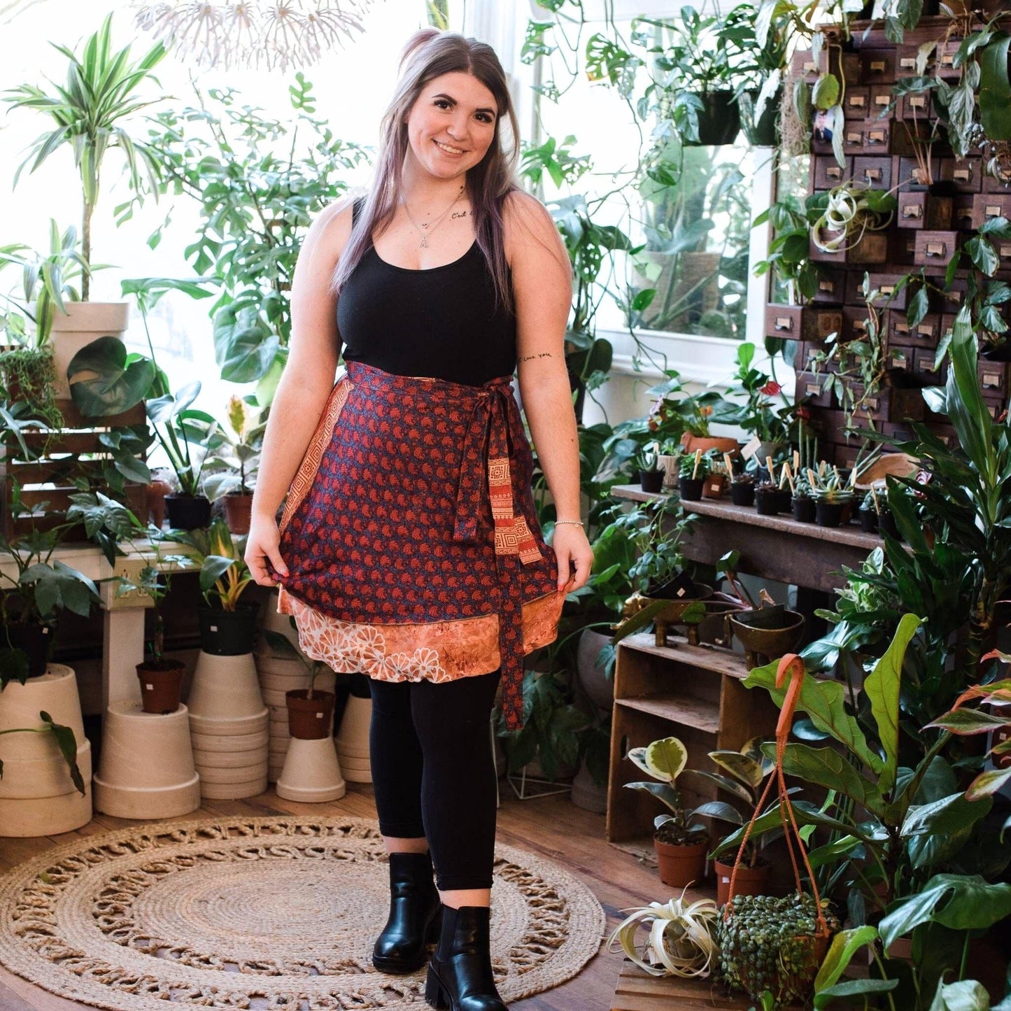 The Original Sari Wrap Skirt - Hawaiian Flair