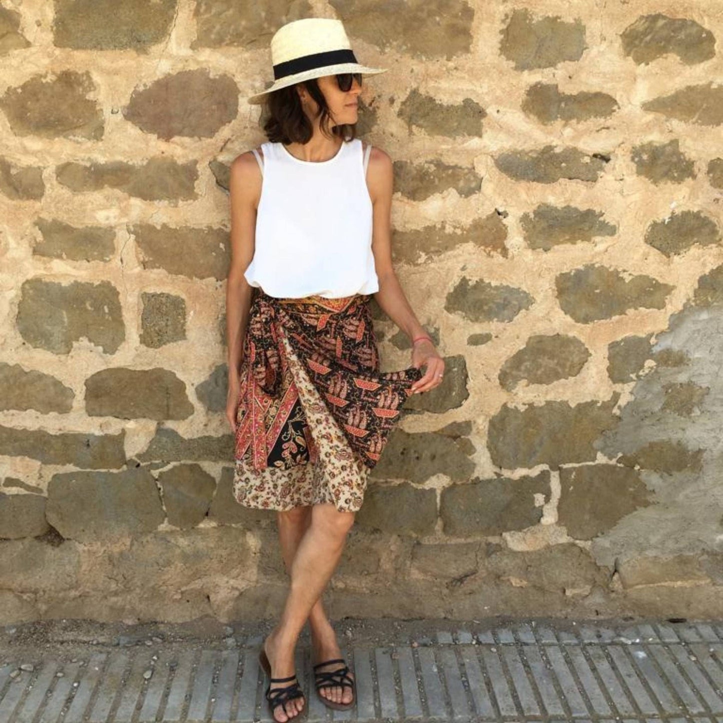 The Original Sari Wrap Skirt - Hawaiian Flair