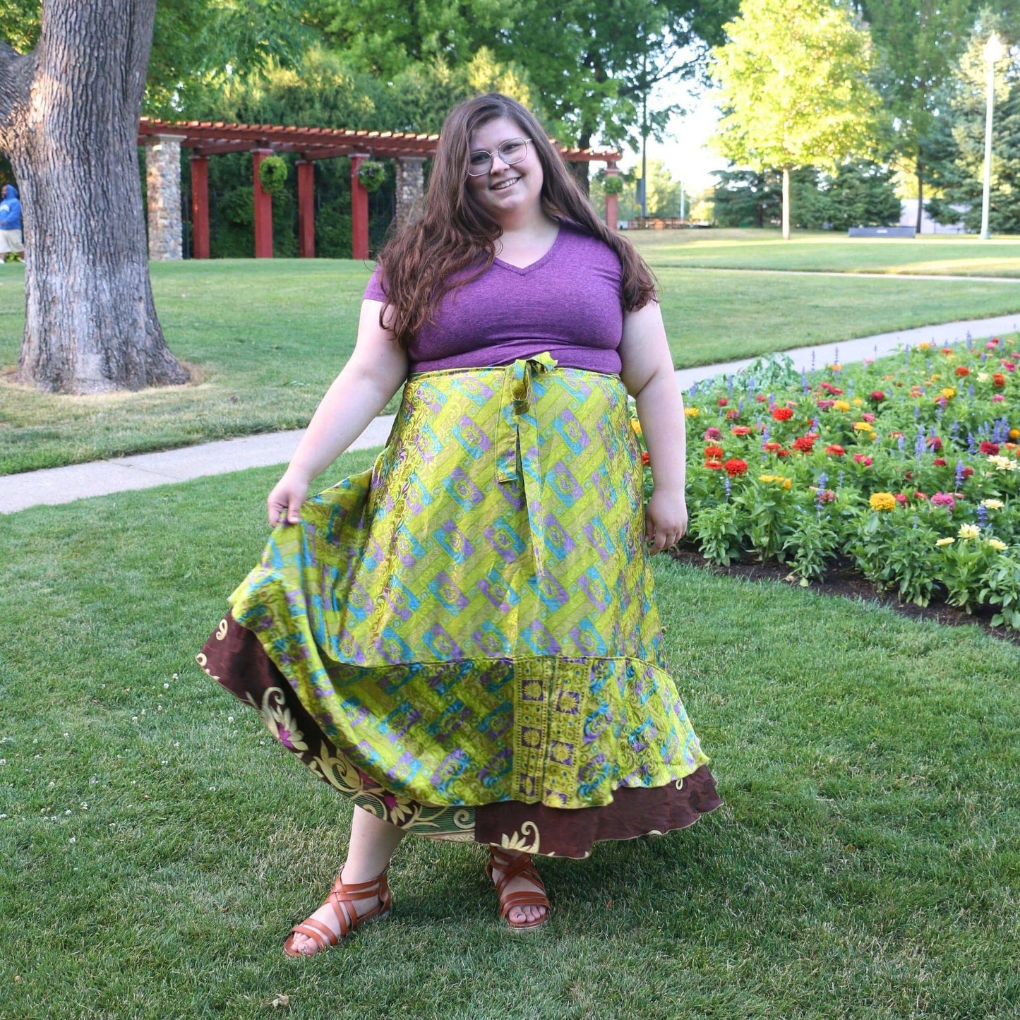 The Original Sari Wrap Skirt - Hawaiian Flair