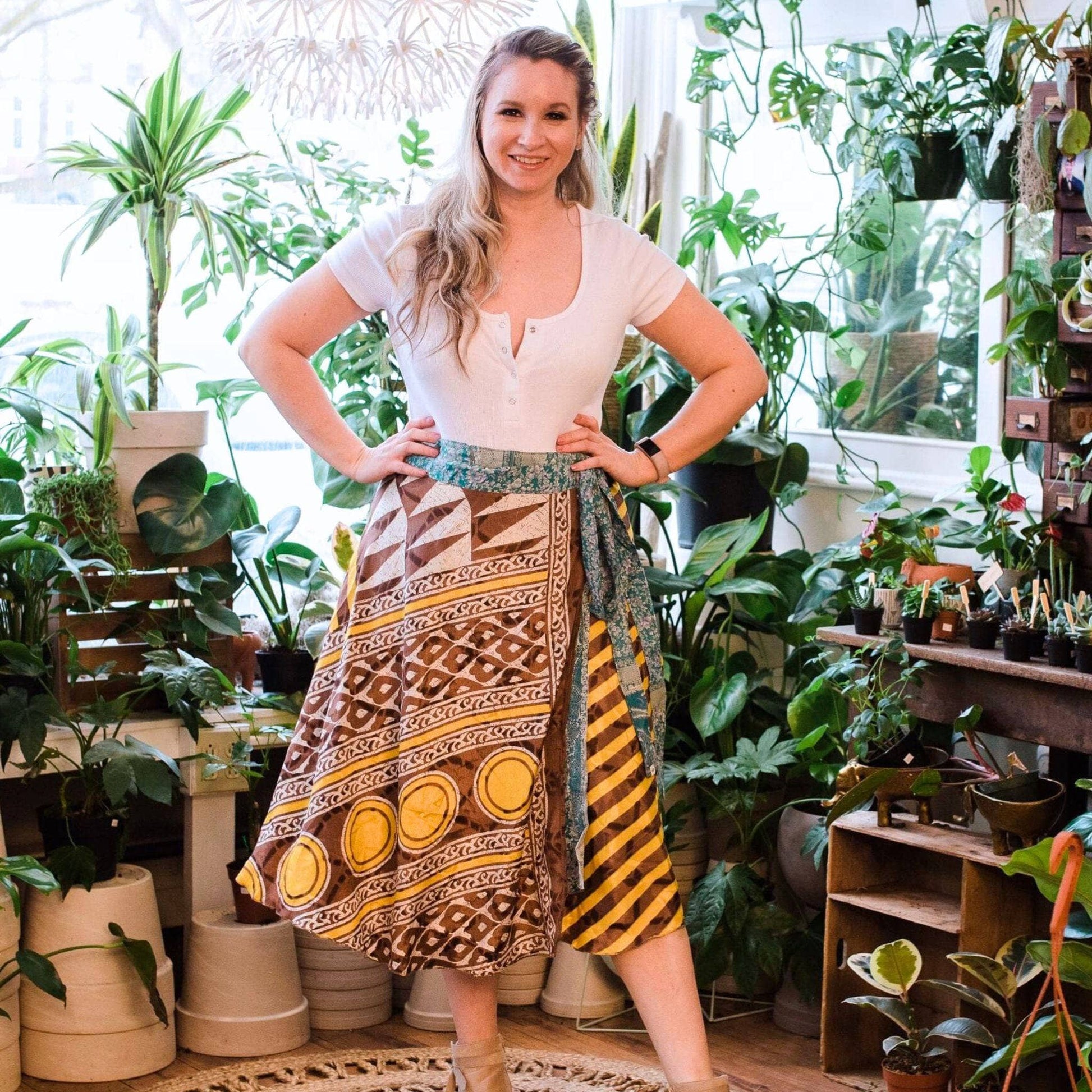 The Original Sari Wrap Skirt - Hawaiian Flair
