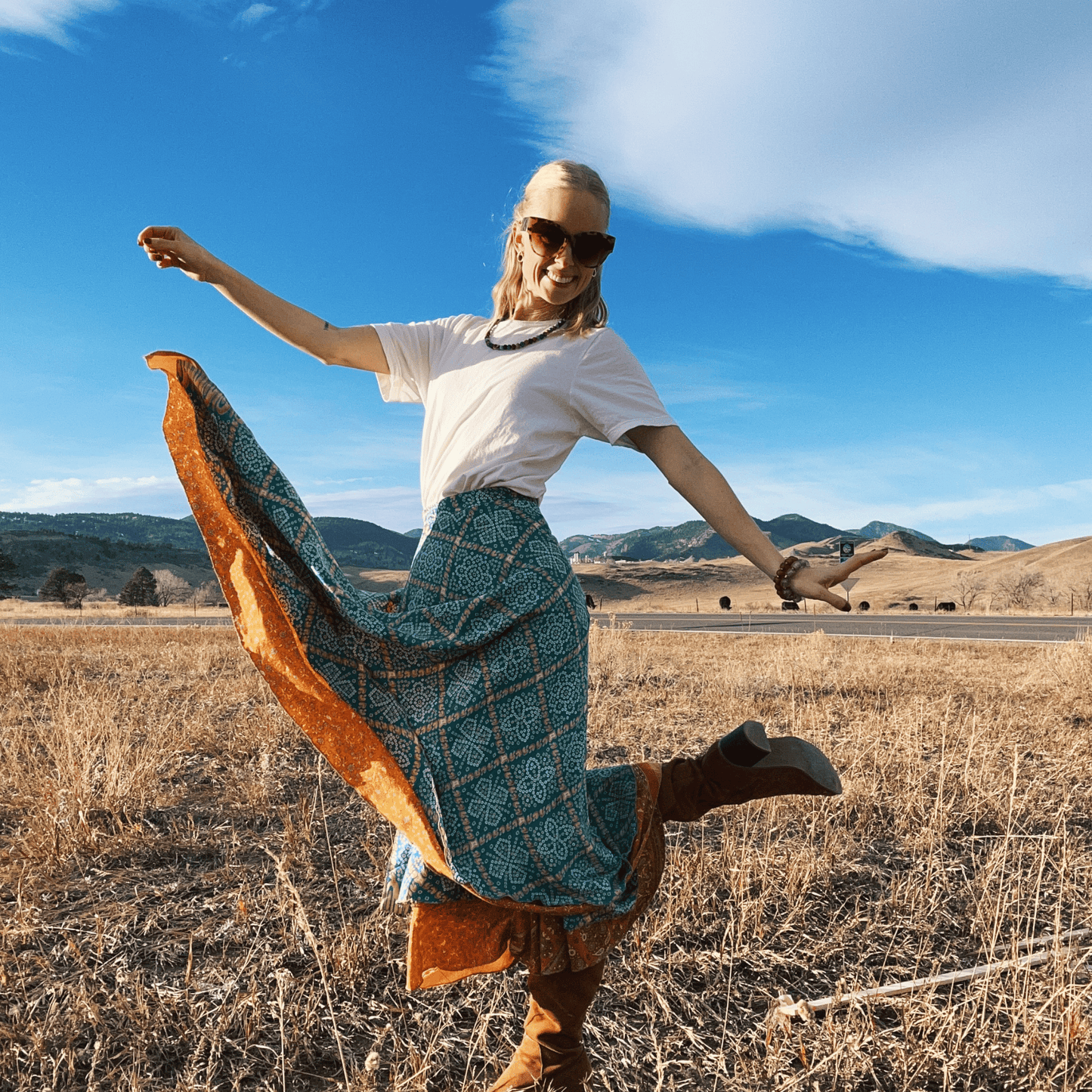 The Original Sari Wrap Skirt - Hawaiian Flair