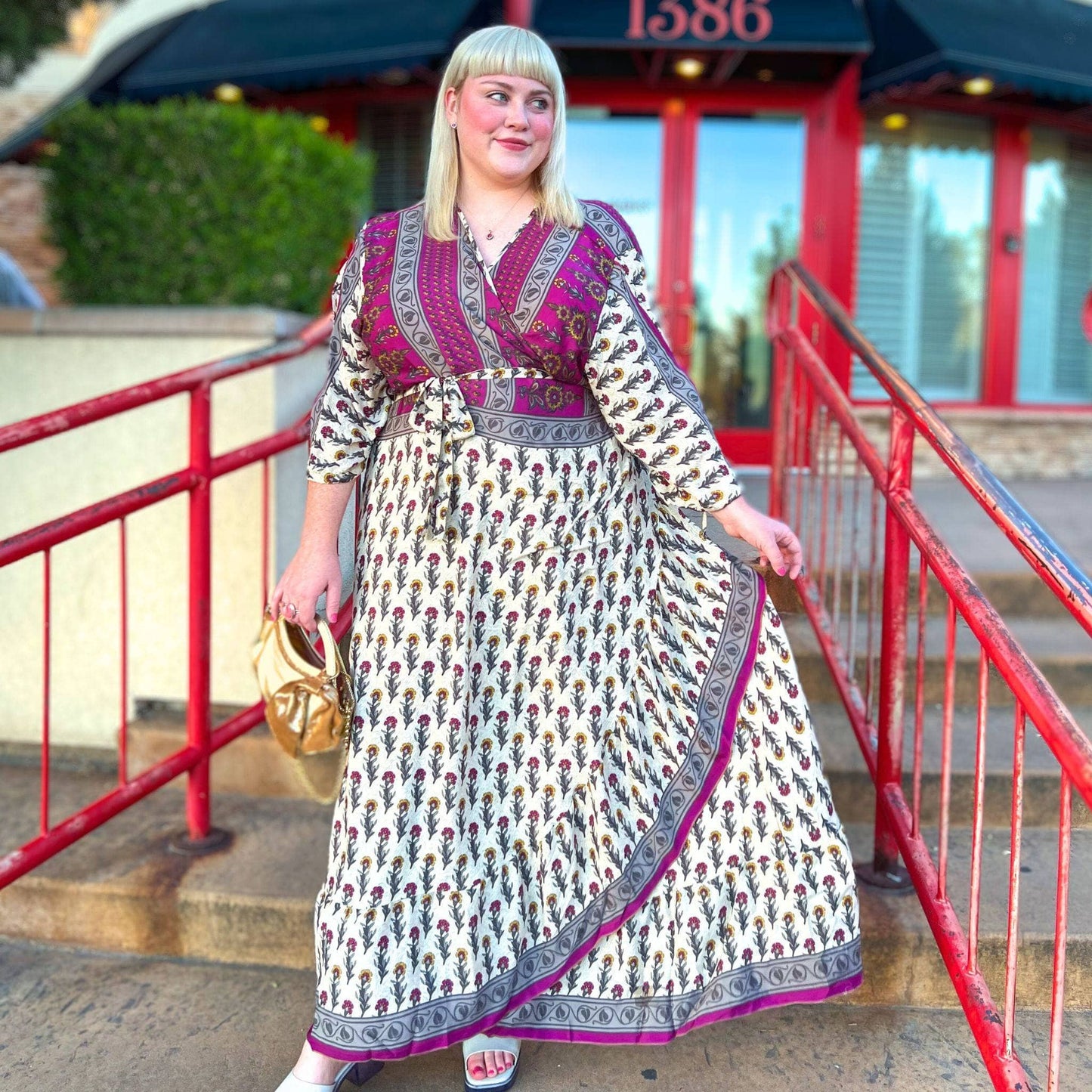 Zaria One-of-a-Kind Wrap Dress – Handmade, Sustainable, Stunning - Hawaiian Flair