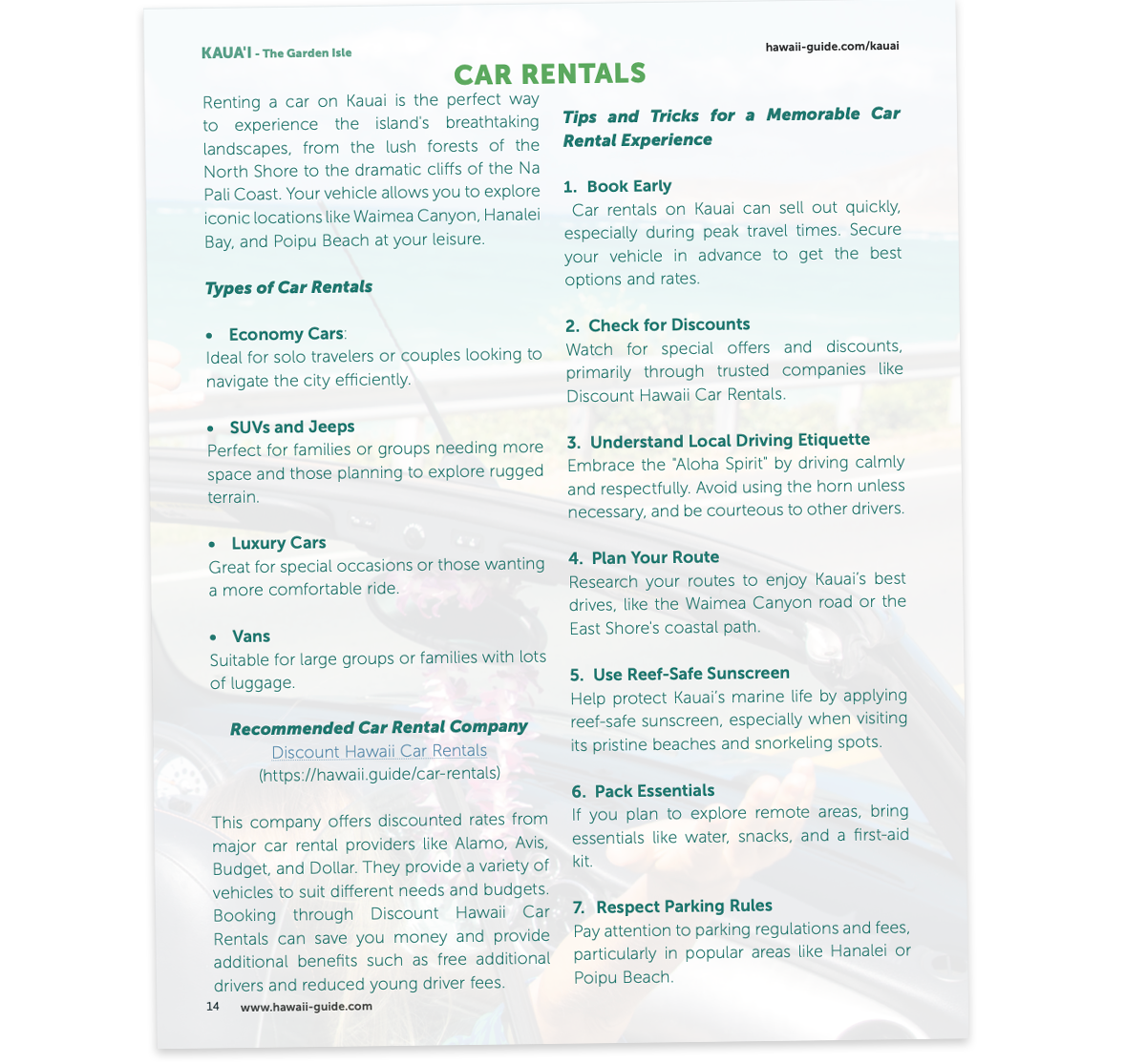 2026 Kauai Essential Visitor Guide