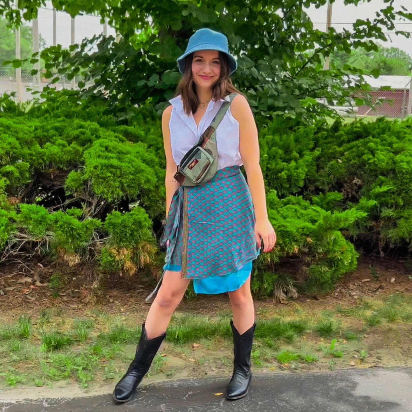 The Original Sari Wrap Skirt - Hawaiian Flair