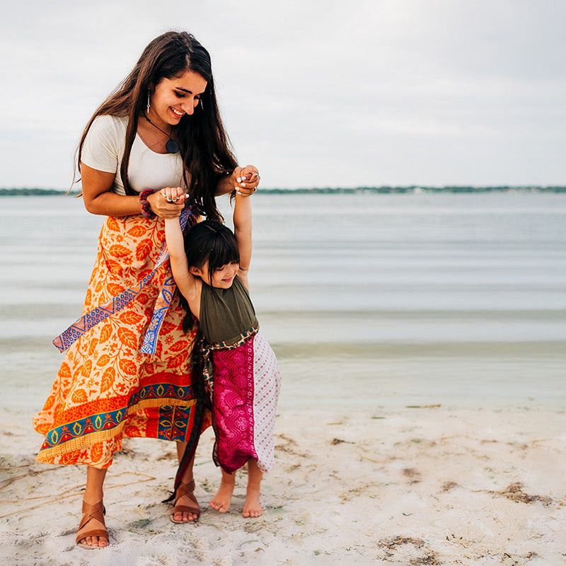 The Original Sari Wrap Skirt - Hawaiian Flair