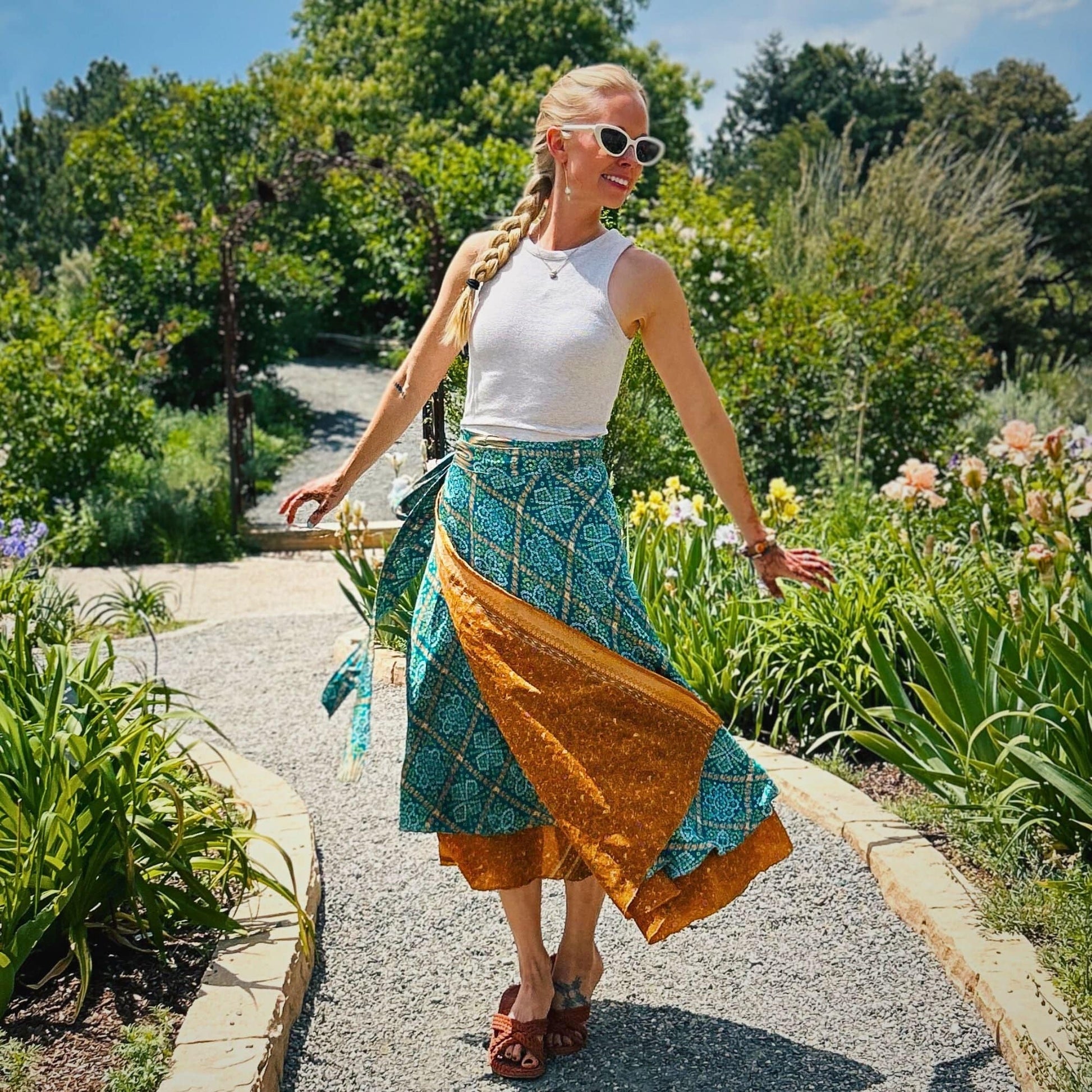 The Original Sari Wrap Skirt - Hawaiian Flair