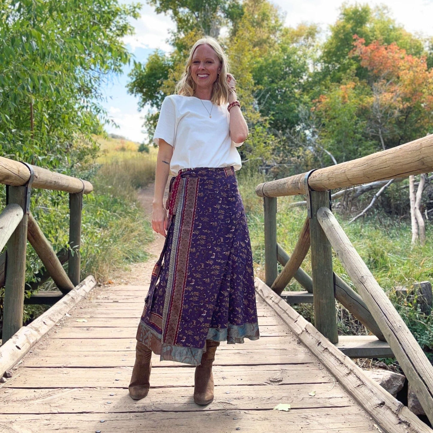 The Original Sari Wrap Skirt - Hawaiian Flair