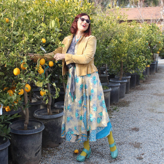 The Original Sari Wrap Skirt - Hawaiian Flair
