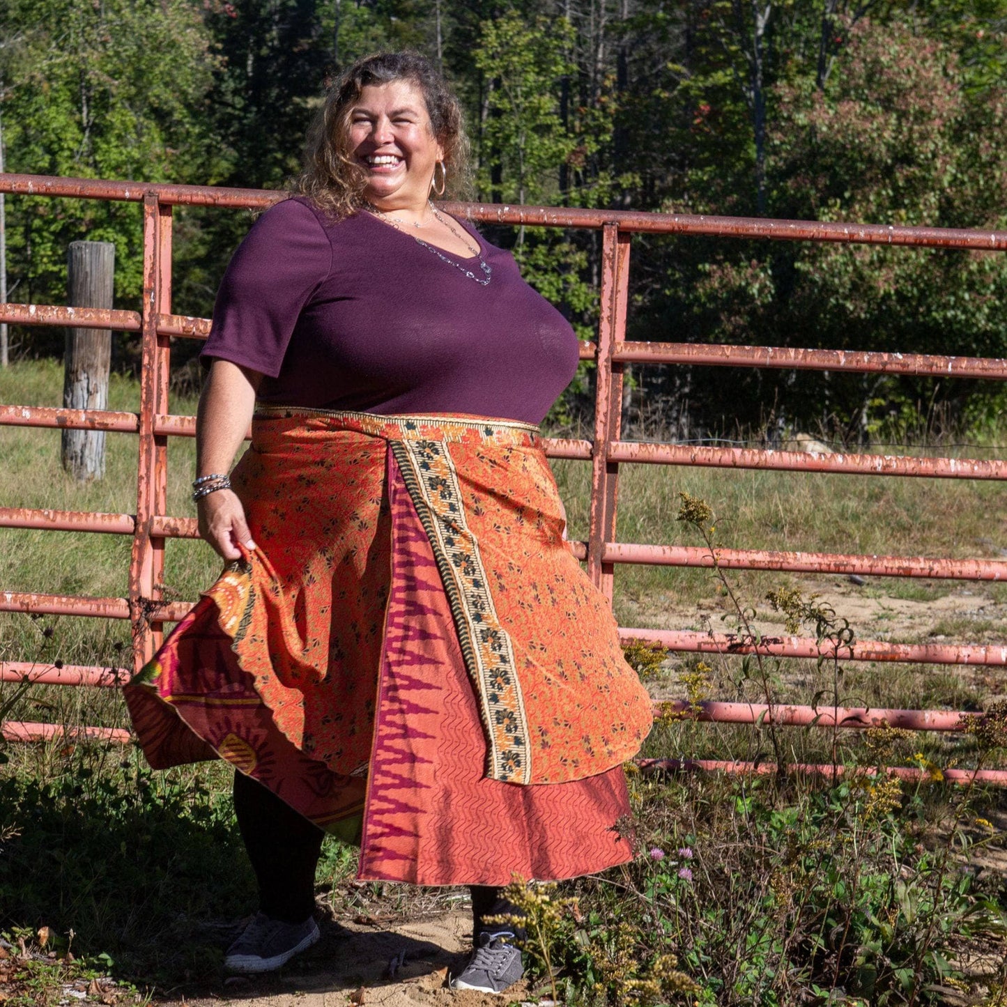 The Original Sari Wrap Skirt - Hawaiian Flair