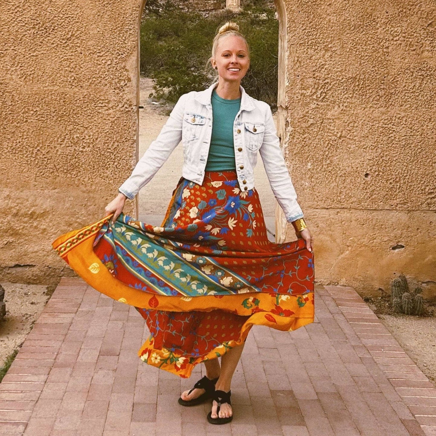 The Original Sari Wrap Skirt - Hawaiian Flair