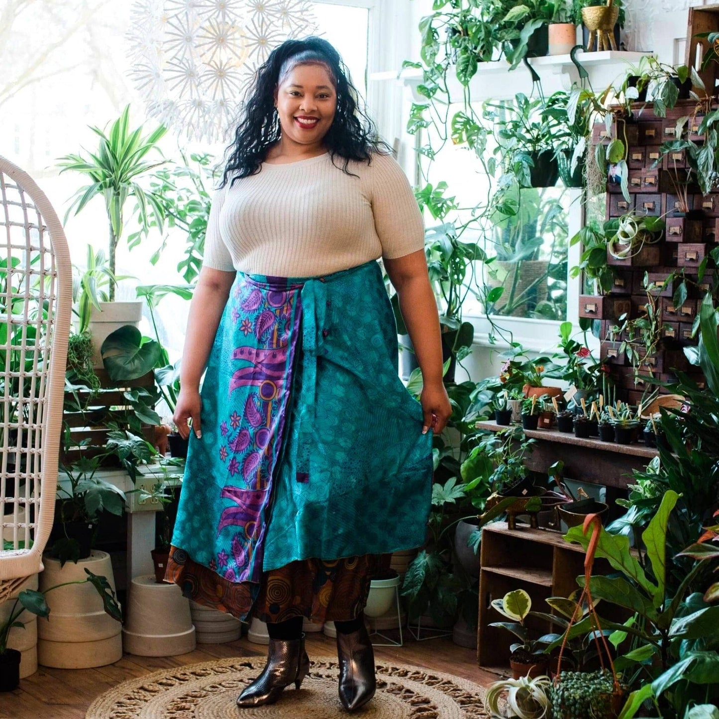 The Original Sari Wrap Skirt - Hawaiian Flair
